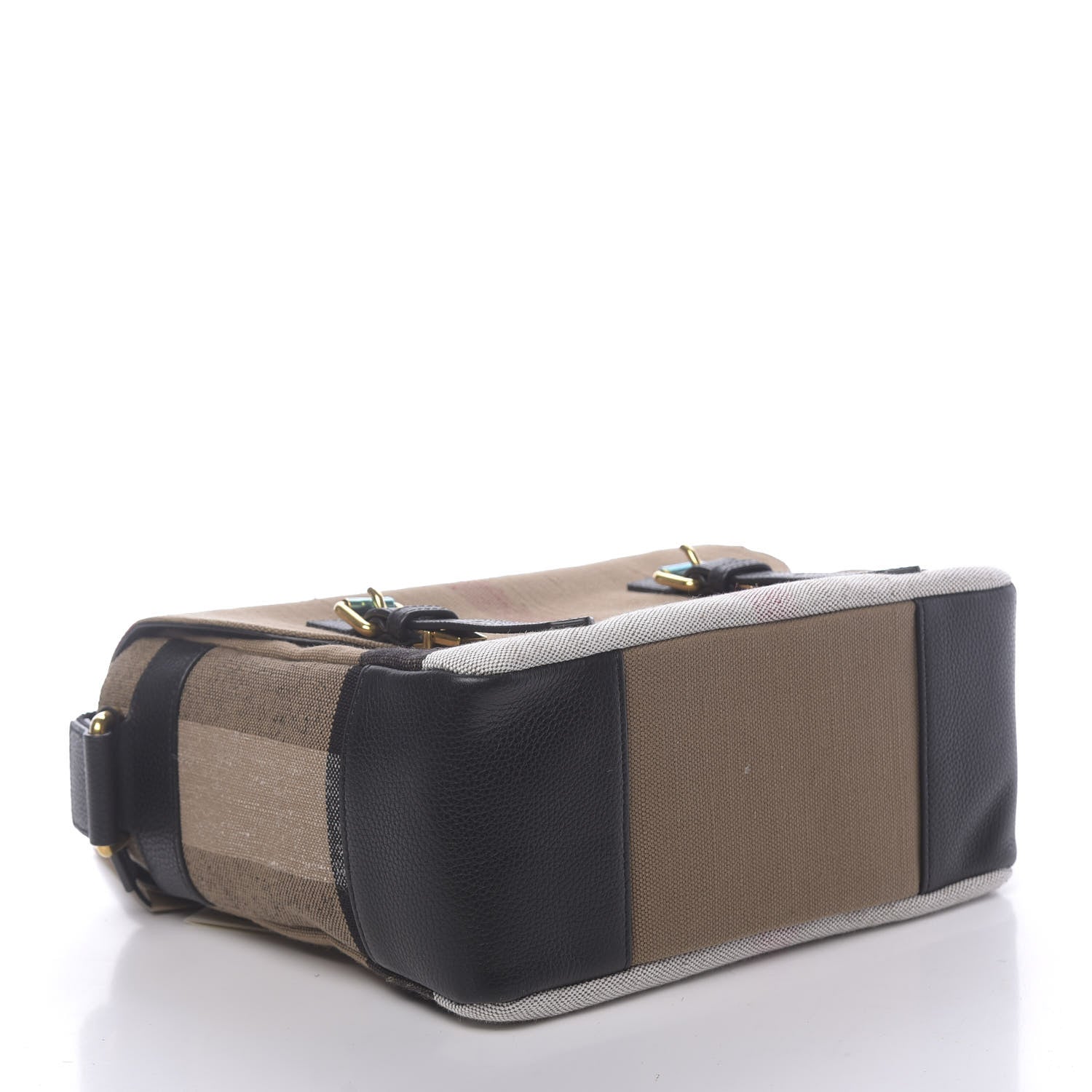 Burberry Canvas Mega Check Small Baildon Messenger Bag Black 4 of 11