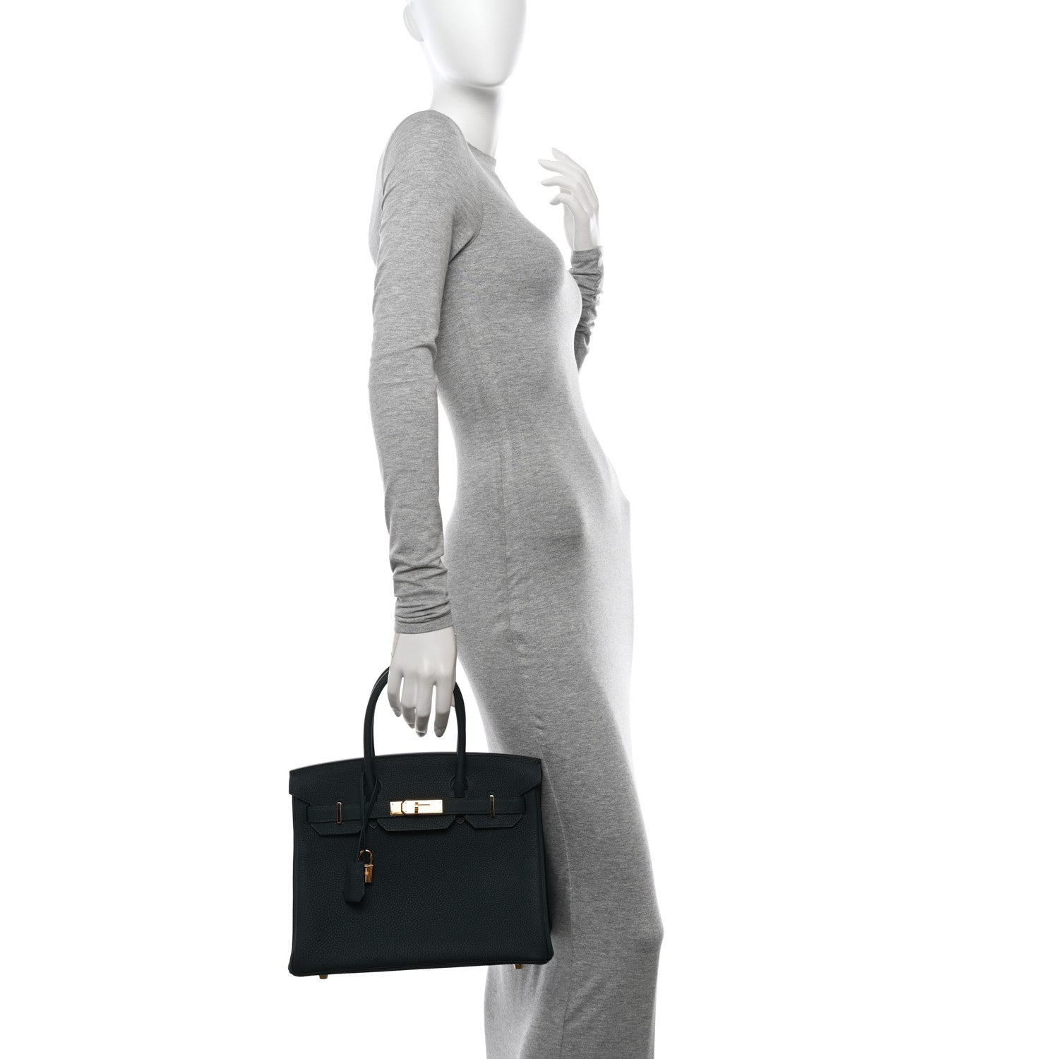 Hermes Togo Birkin 30 Vert Cypress 2 of 11
