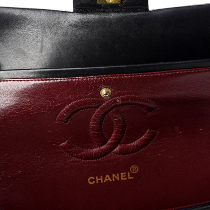 Chanel Lambskin Quilted Medium Double Flap Black 16 of 16