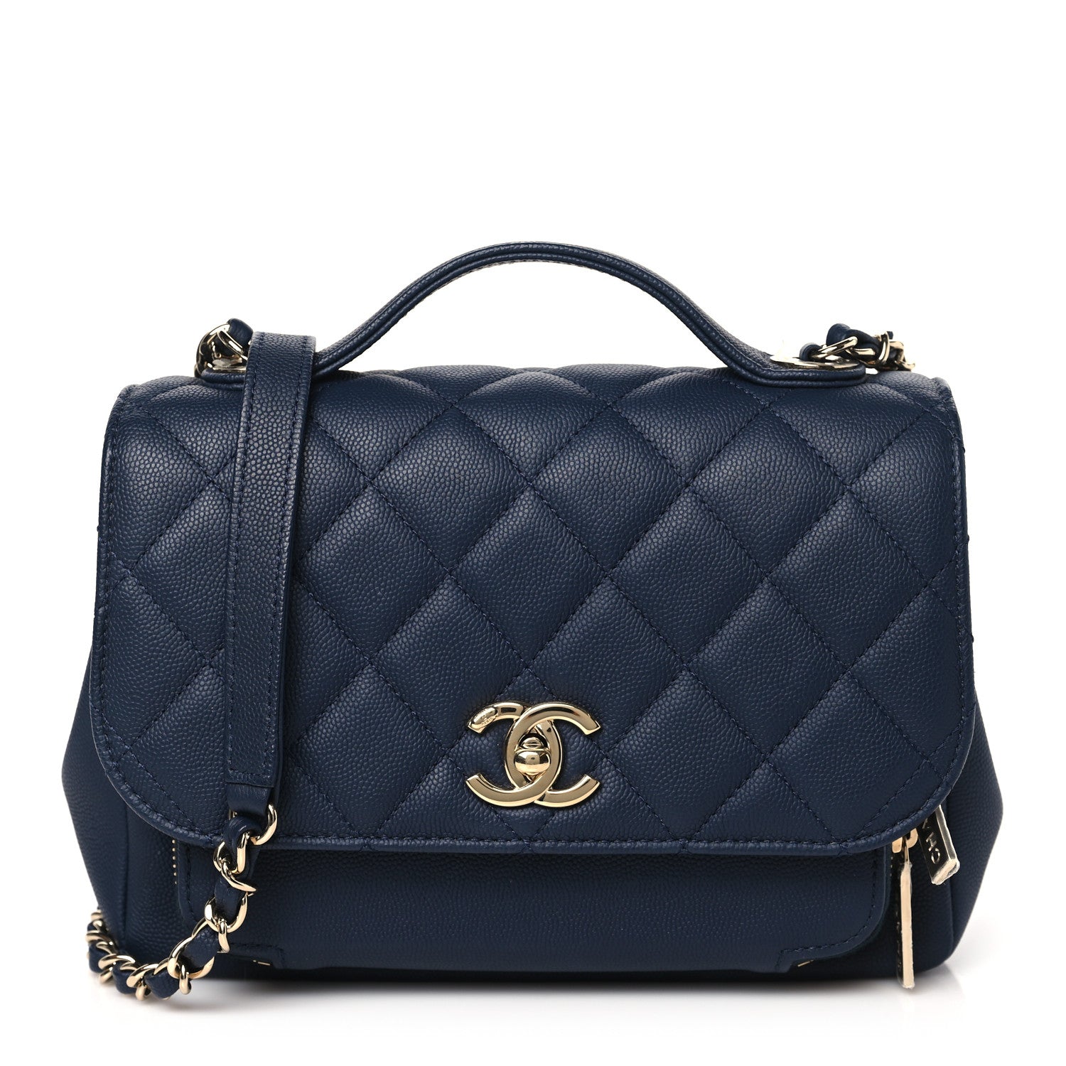 Chanel Caviar Quilted Medium Business Affinity Flap Navy 1 of 10