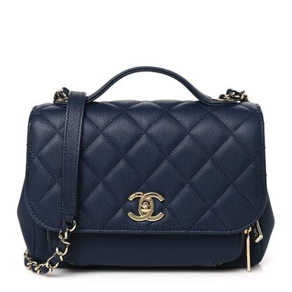Chanel Caviar Quilted Medium Business Affinity Flap Navy 1 of 10