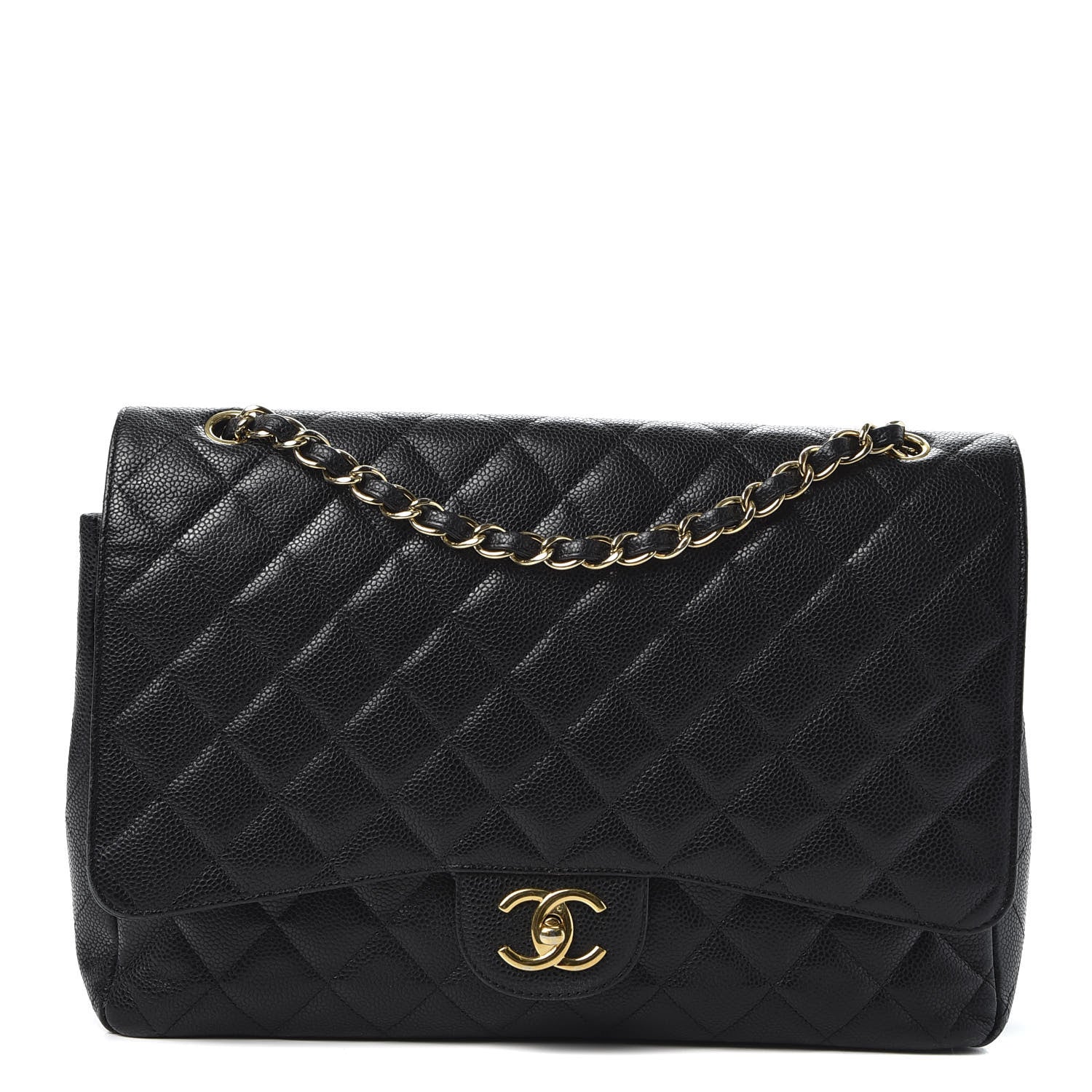 Chanel Caviar Quilted Maxi Double Flap Black 1 of 10
