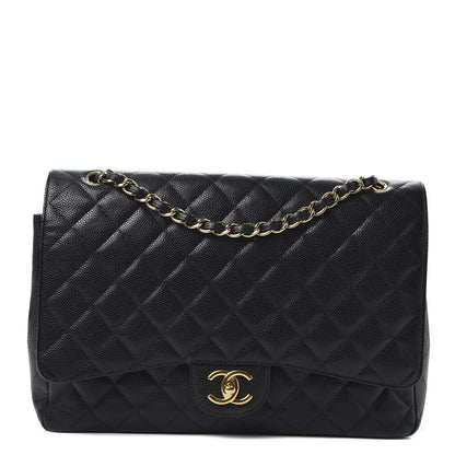 Chanel Caviar Quilted Maxi Double Flap Black 1 of 10