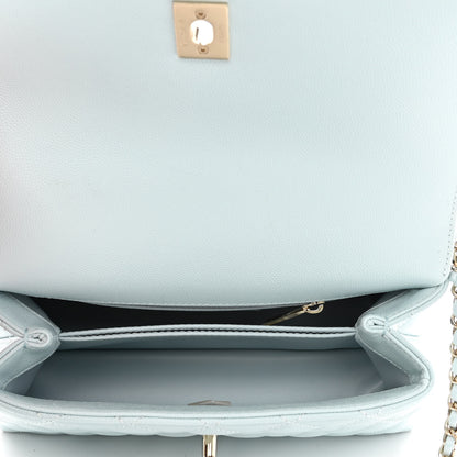 Chanel Caviar Quilted Mini Coco Handle Flap Light Blue 5 of 11