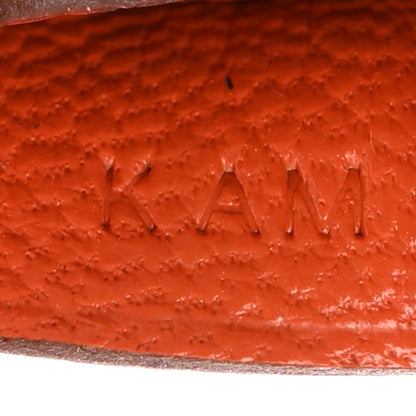 Hermes Epsom Chevre Mysore Artificer Bag Charm Cuivre Feu Orange Etoupe Biscuit Rouge Sellier 4 of 4