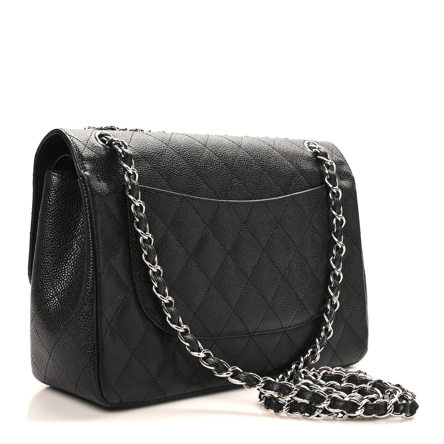 Chanel Caviar Quilted Jumbo Double Flap Black 3 of 10