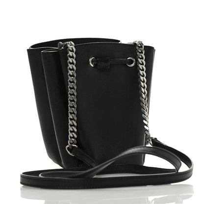 Saint Laurent Calfskin Monogram Mini Bourse Bucket Bag Black 3 of 8