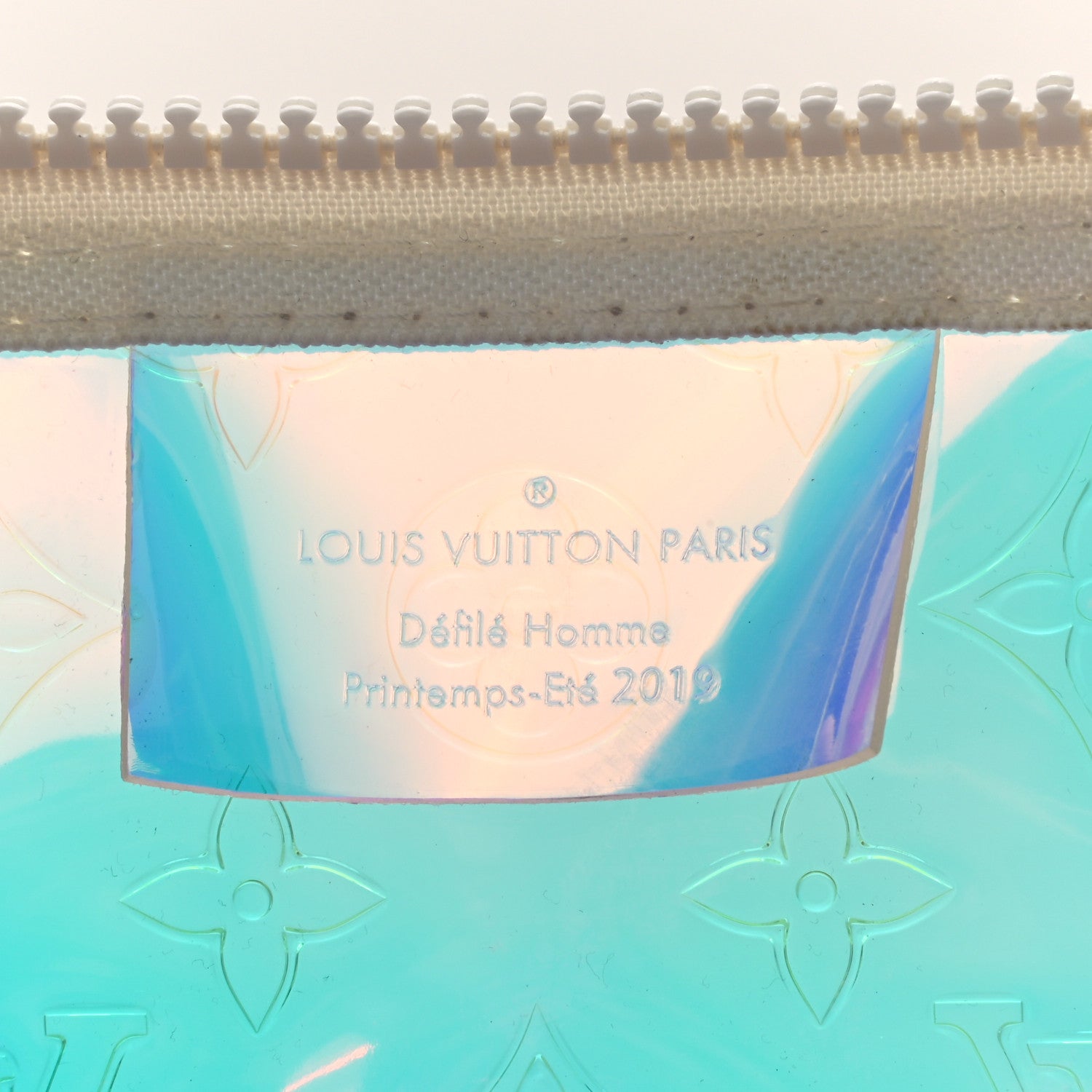 Louis Vuitton PVC Monogram Keepall Bandouliere 50 Iridescent Prism 6 of 10