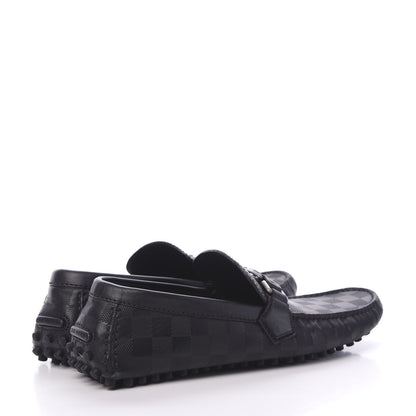 Louis Vuitton Damier Infini Mens Hockenheim Moccasin Loafers 7.5 Onyx 4 of 7