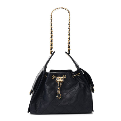 Chanel Caviar Quilted Small Chanel 25 Handbag Dark Navy 1 of 10
