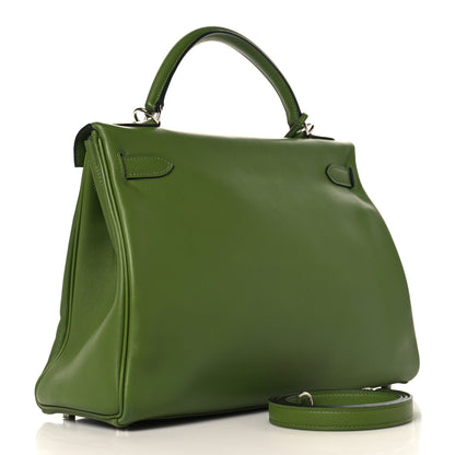 Hermes Swift Kelly Retourne 32 Pelouse 2 of 13