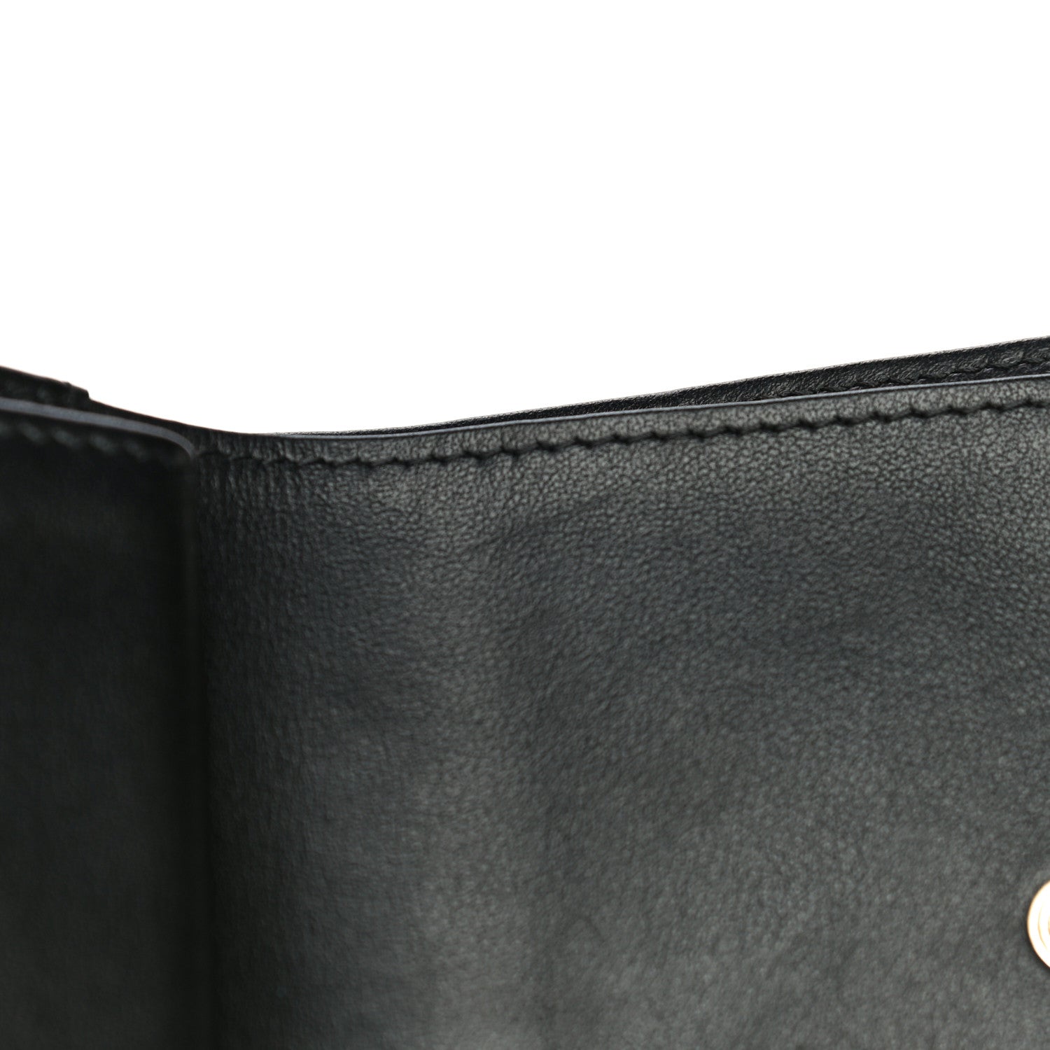 Chanel Lambskin Camellia Embossed Small Wallet Black 12 of 17