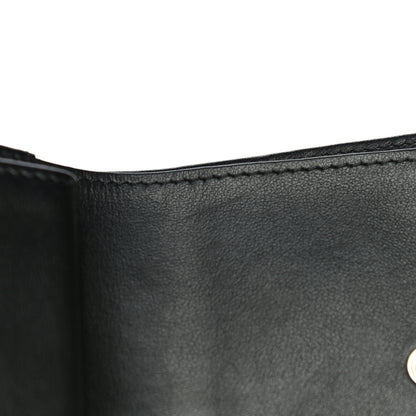 Chanel Lambskin Camellia Embossed Small Wallet Black 12 of 17