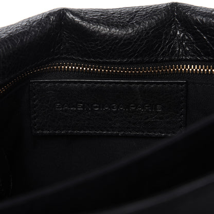 Balenciaga Agneau Giant 12 Rose Gold Hardware Envelope Clutch Black 8 of 9