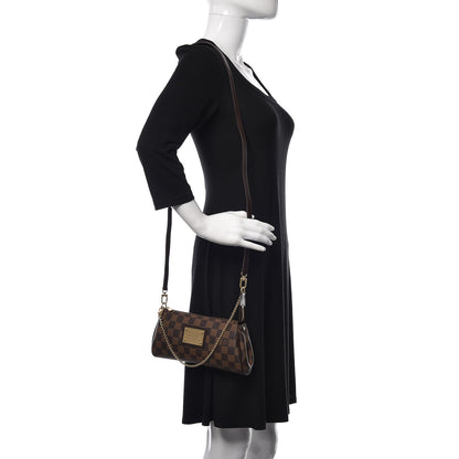 Louis Vuitton Damier Ebene Eva Clutch 2 of 9
