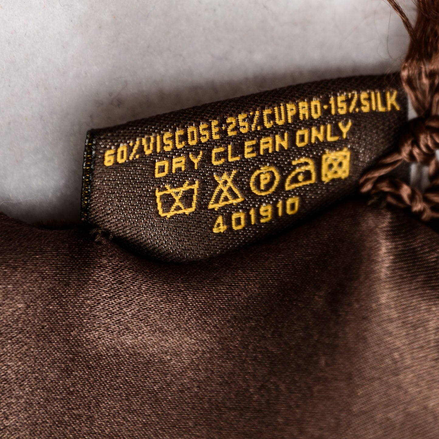 Monogram Velours Long Scarf Marron