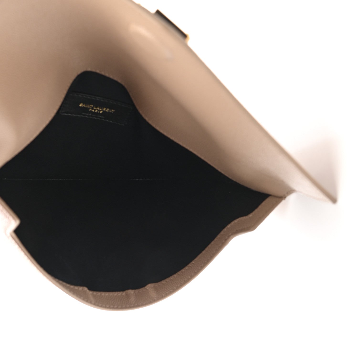 Saint Laurent Grain De Poudre Uptown Pouch Dark Beige 5 of 9