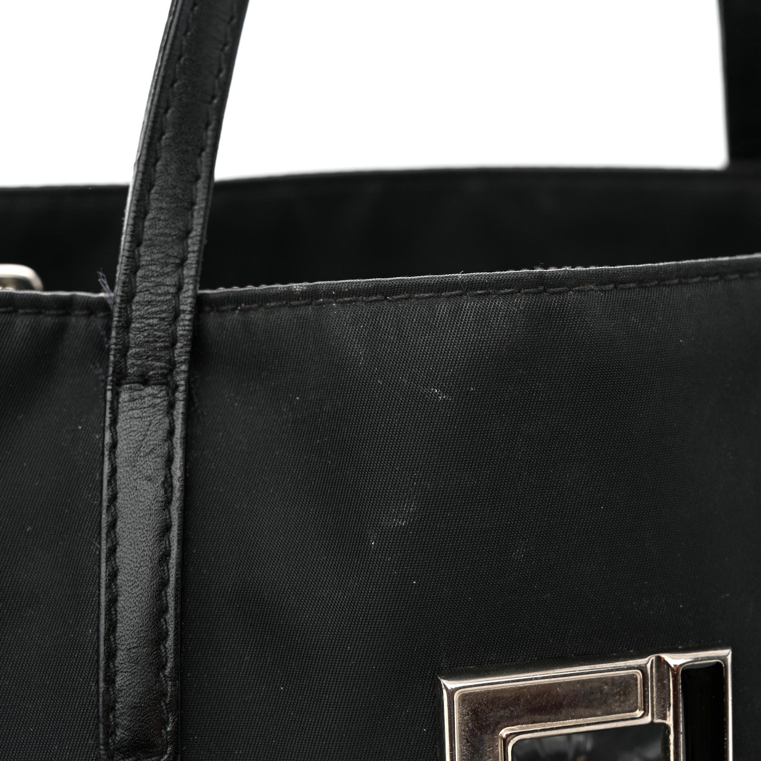 Fendi Nylon Small Tote Black 13 of 15