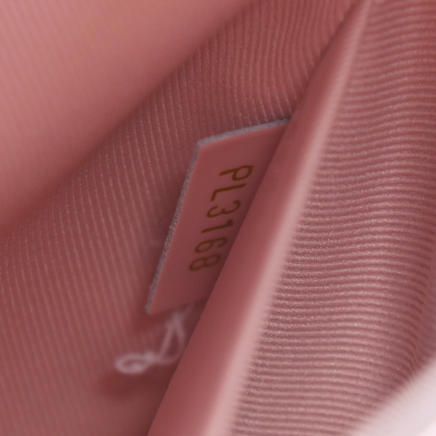 Patent Calfskin Monogram Cherrywood BB Rose Ballerine