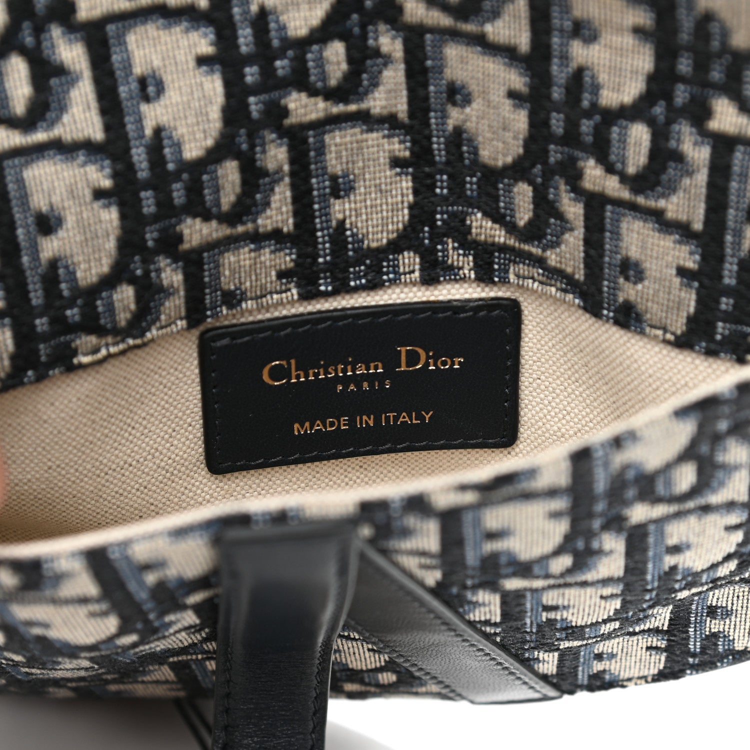 Christian Dior Oblique Saddle Belt Pouch Blue 4 of 7