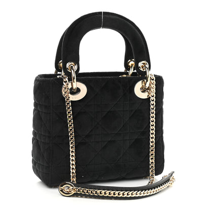 Christian Dior Velvet Mini Lady Dior Black 3 of 9