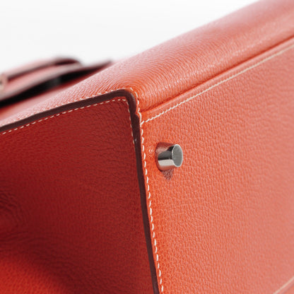 Hermes Vache Liegee Kelly Sellier 32 Brique 7 of 24