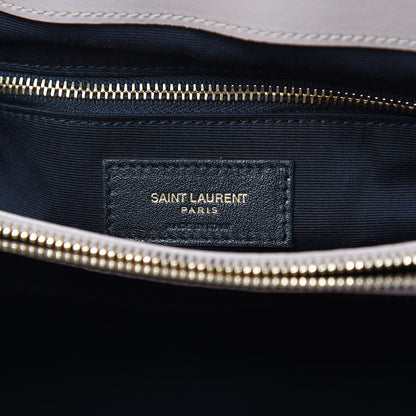 Saint Laurent Calfskin Y Quilted Monogram Medium Loulou Chain Satchel Light Natural 7 of 10
