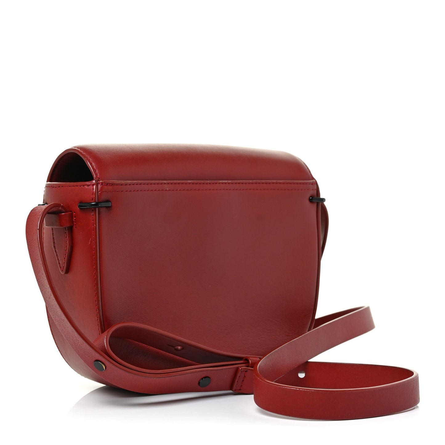 Calfskin Alix Saddle Crossbody Bag Red