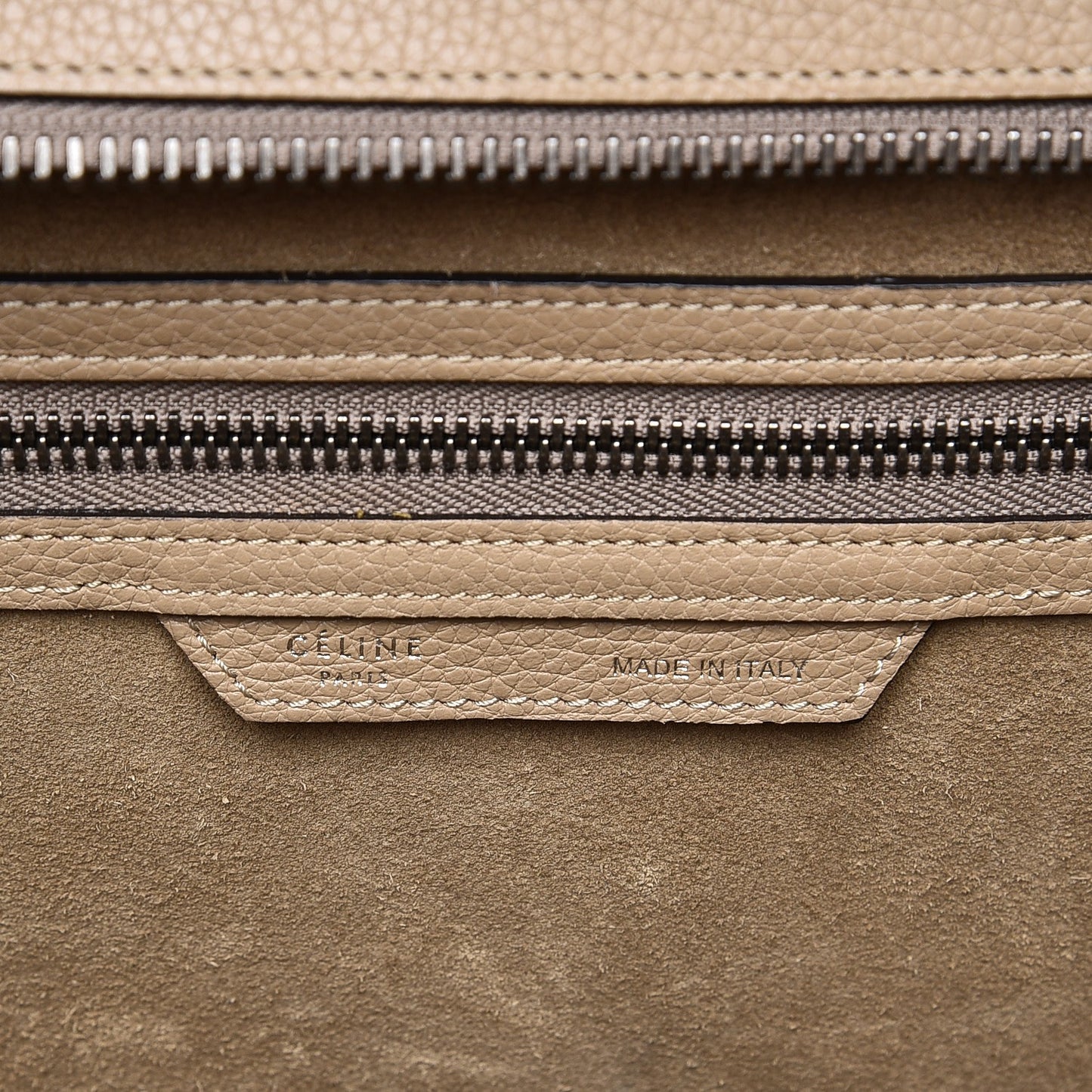 Drummed Calfskin Mini Luggage Dune