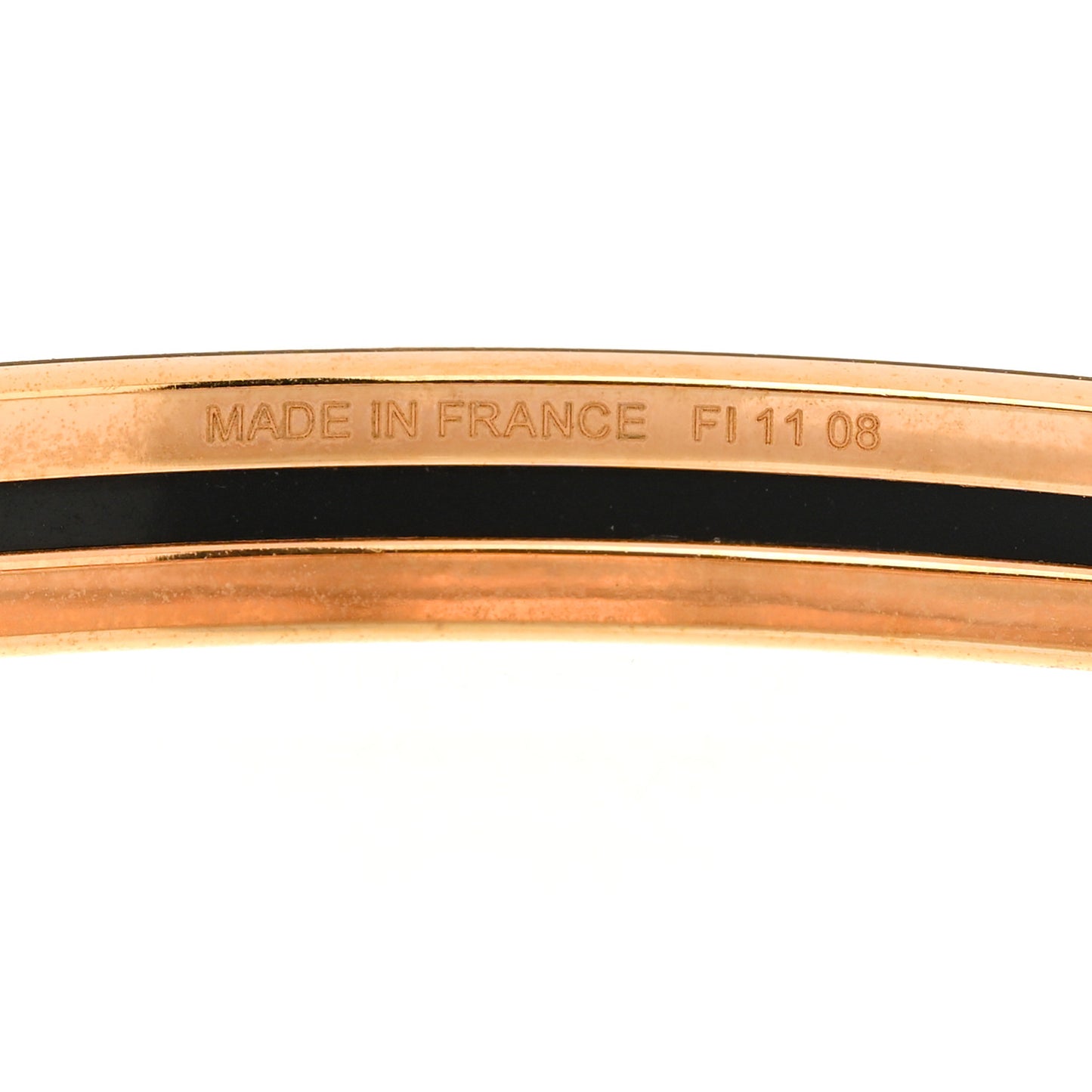 Enamel Printed Extra Narrow Bracelet 70 Rose