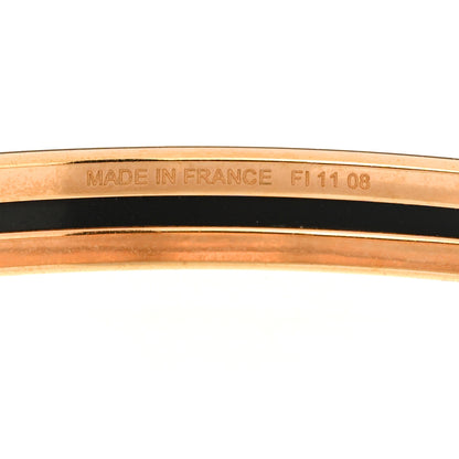 Hermes Enamel Printed Extra Narrow Bracelet 70 Rose 5 of 6