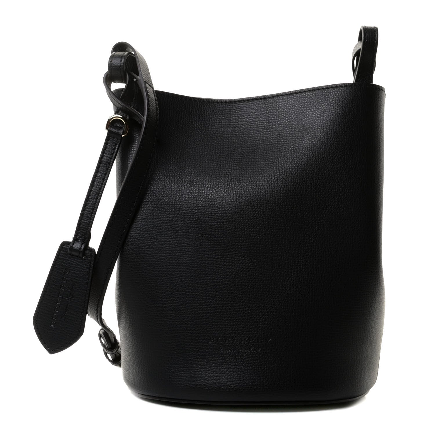 Burberry Haymarket Check Colours Small Lorne Bucket Crossbody Black 1 of 8