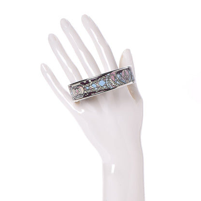 Hermes Enamel Printed Wide Bracelet 70 2 of 5