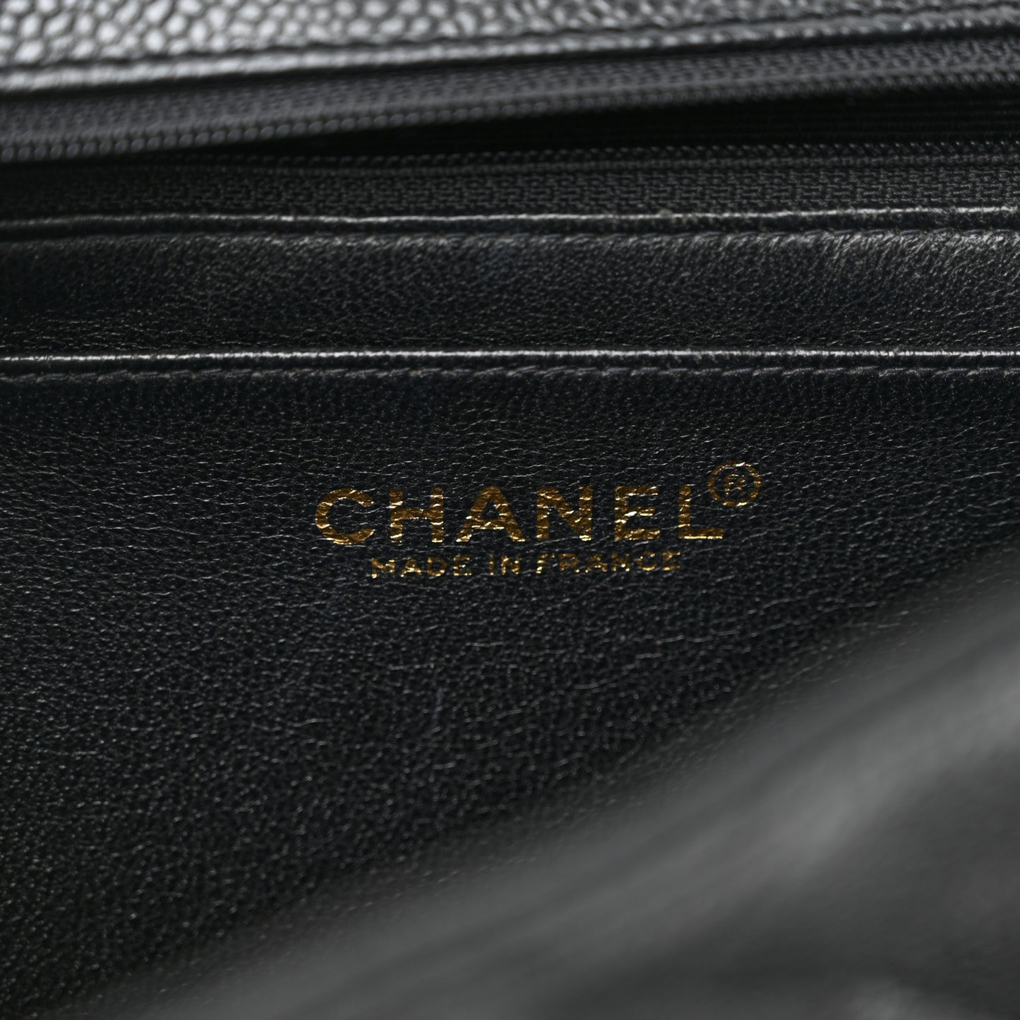 Caviar Quilted Jumbo Kelly Flap Black