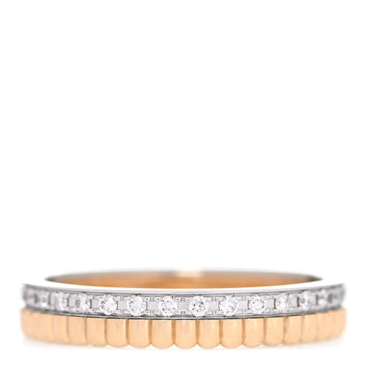 Boucheron 18K Yellow White Gold Diamond Quatre Radiant Wedding Band Ring 51 5.75 1 of 6