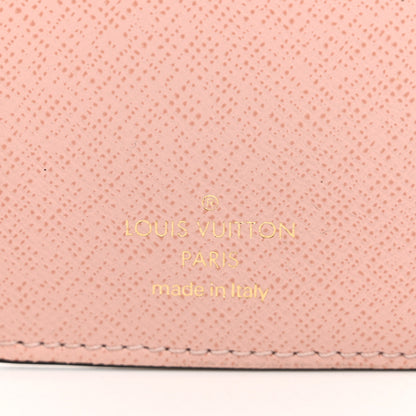 Louis Vuitton Damier Ebene Victorine Wallet Rose Ballerine 6 of 7