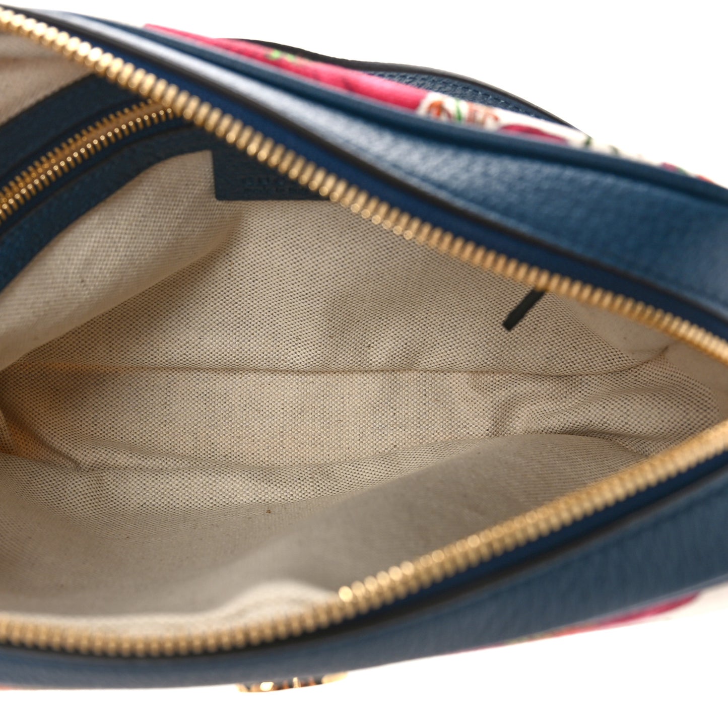 Canvas Flora Floral Shoulder Bag White Blue Agata Mulitcolor