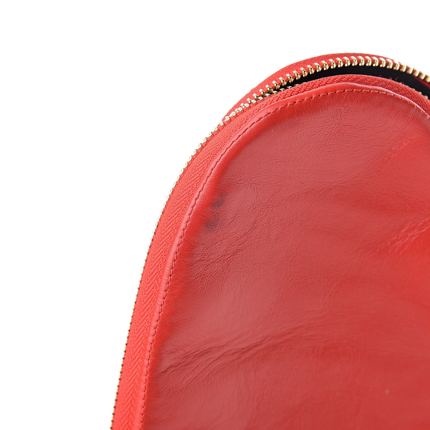 X SUPREME Lambskin Slipper Travel Case Red