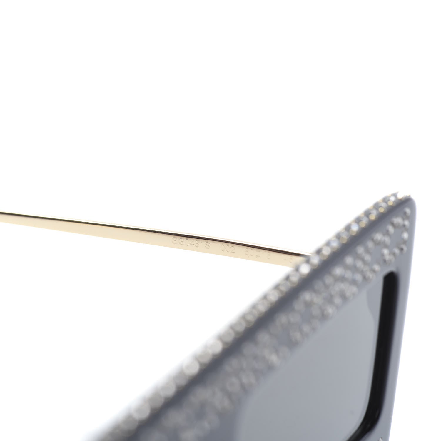 Gucci Acetate Crystal Mask-Frame Sunglasses GG0431S Black 5 of 6