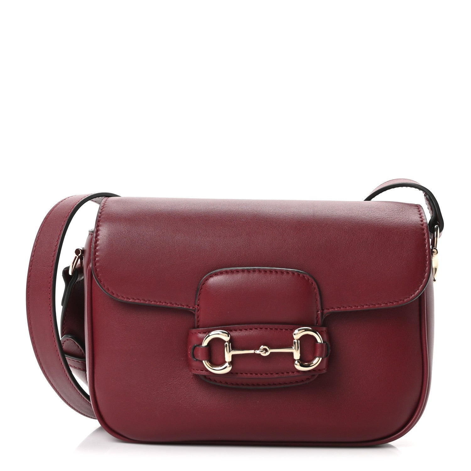Gucci Arabella Calfskin Horsebit 1955 Shoulder Bag Rosso Ancora 1 of 10