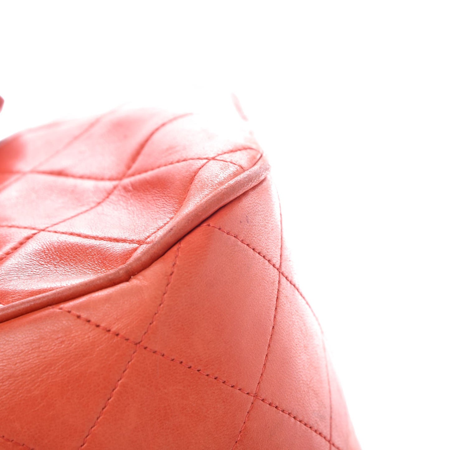 Lambskin Single Flap Red