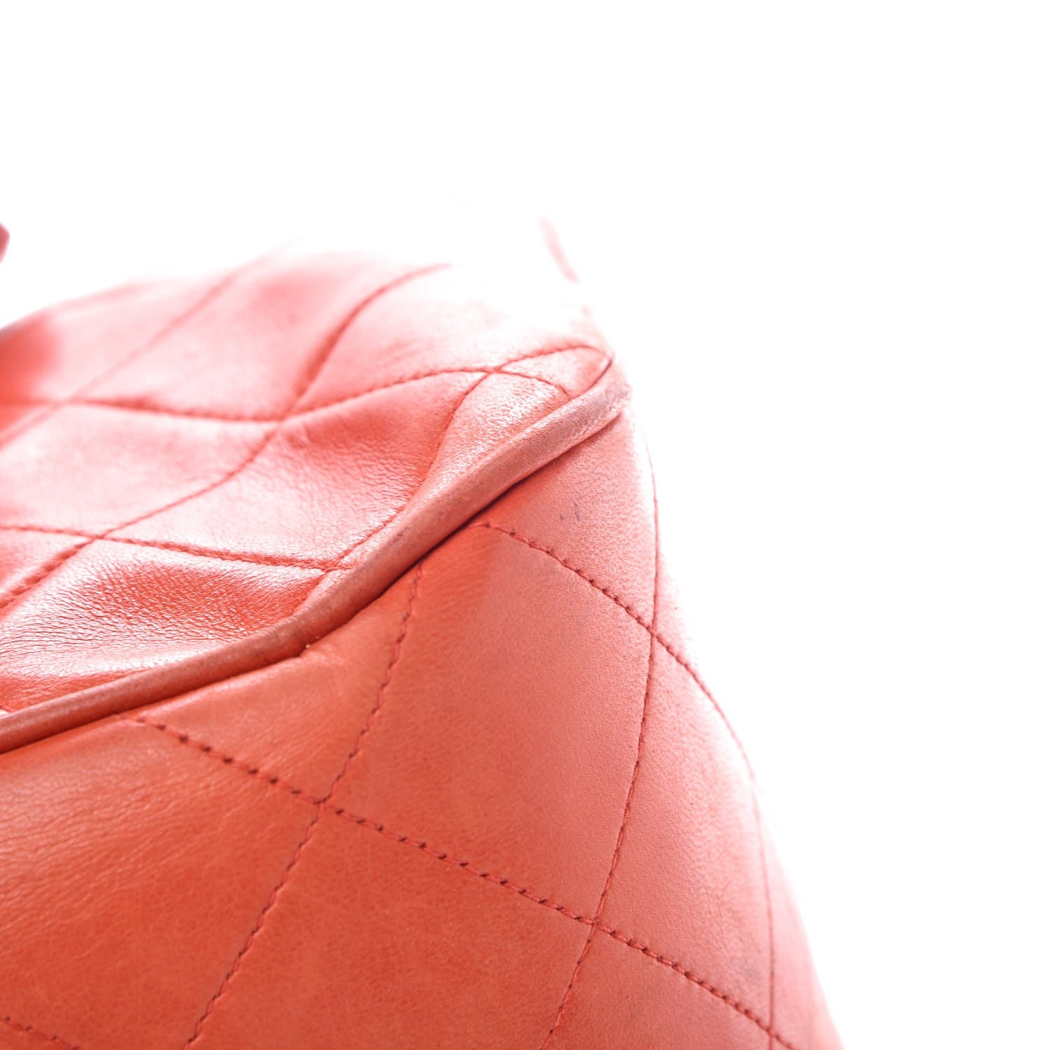 Chanel Lambskin Single Flap Red 11 of 22