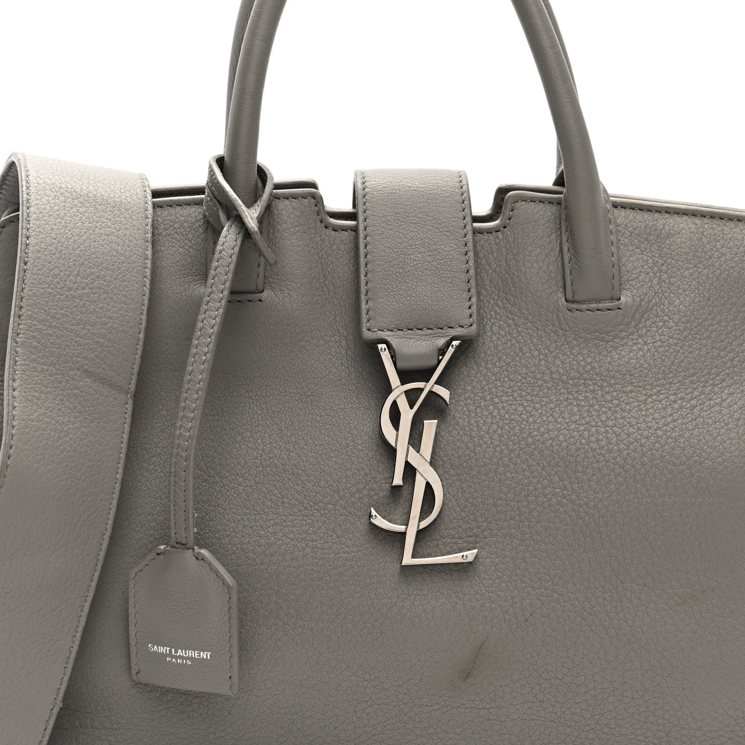 Saint Laurent Calfskin Baby Monogram Downtown Cabas 7 of 10