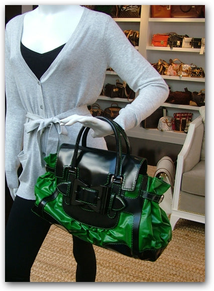 Gucci Dialux Queen Tote Green 2 of 11