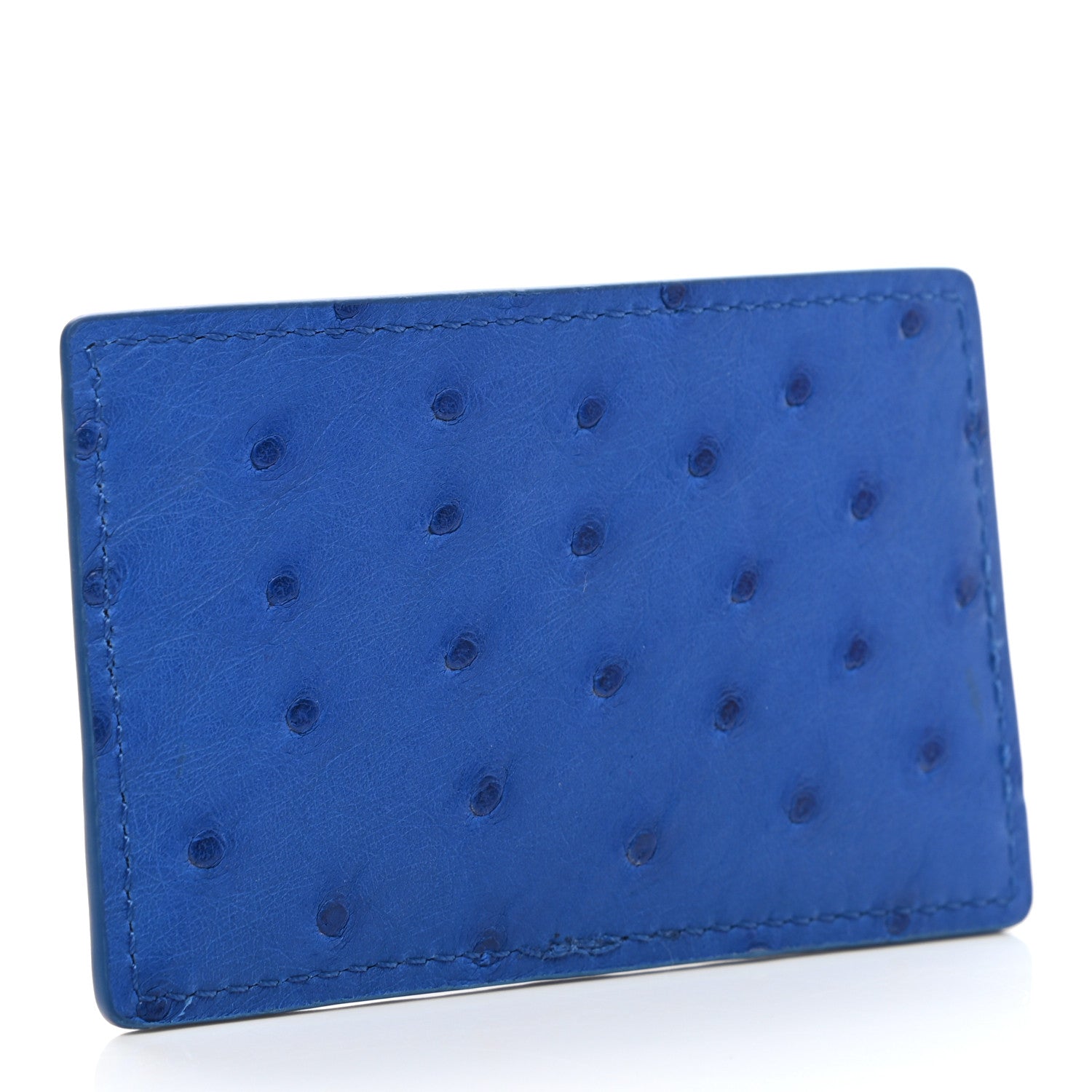 Louis Vuitton Ostrich Card Holder Blue 3 of 7