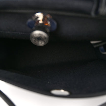 Hermes Military Toile Vache Hunter Herbag Zip PM 31 Black Bleu Indigo 7 of 10