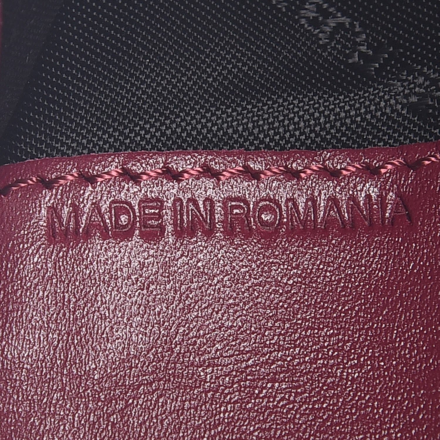 Burberry Signature Grain Calfskin Check Embossed Porter Continental Wallet Dark Plum 7 of 8
