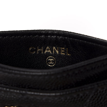 Chanel Caviar Quilted French New Wave Card Holder Black 7 of 8