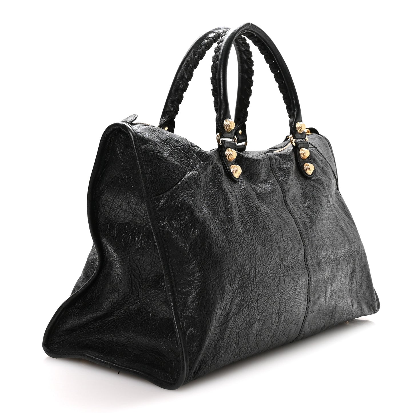 Agneau Giant 12 Gold Hardware Work Black