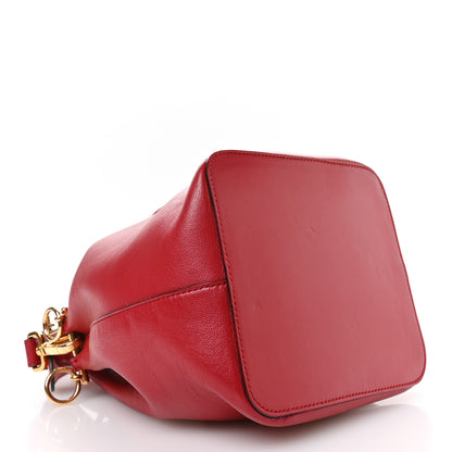 Fendi Vitello Grace Matte F is Fendi Grande Mon Tresor Bucket Bag Fragola 4 of 10